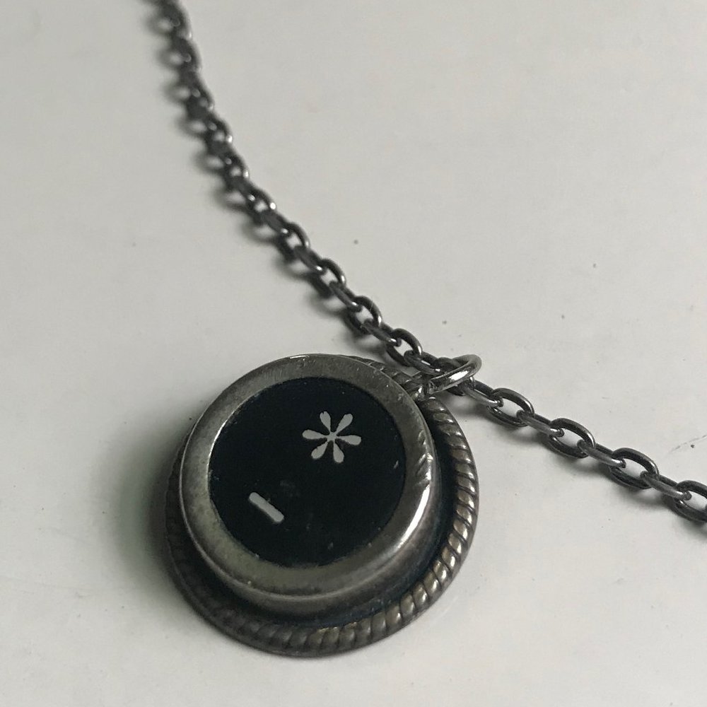 Vintage Typewriter Key Necklace